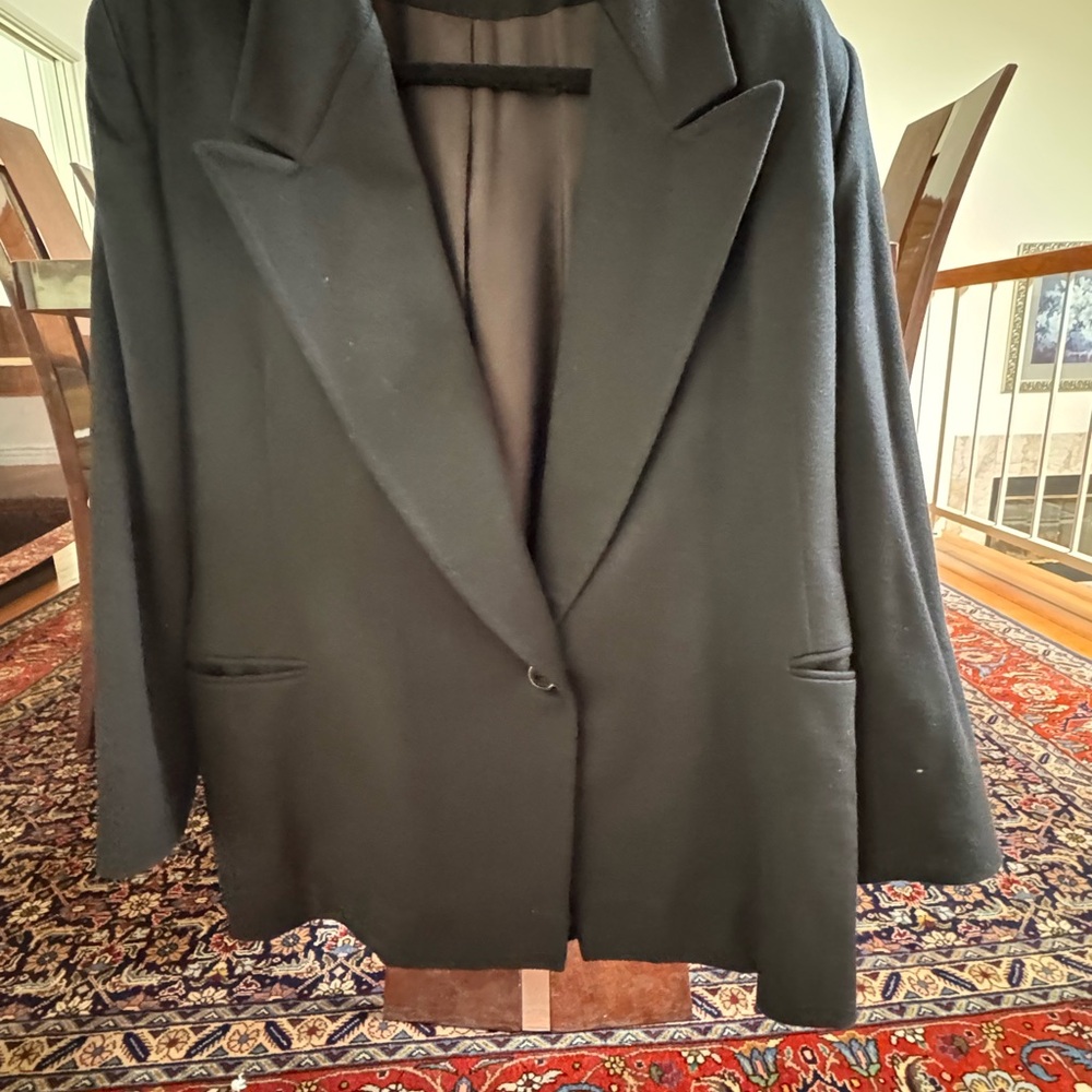 Christian Dior Sz 14 Black Blazer Jacket